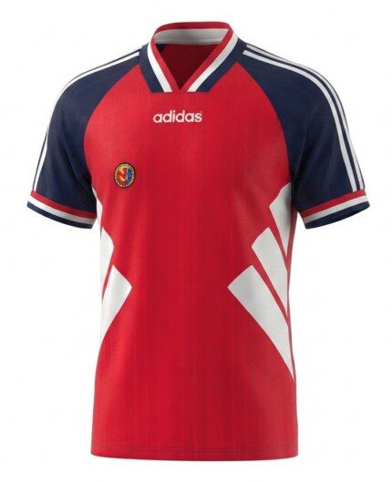 Camisa Noruega 1994/95 - Retrô Masculina - Vermelha - Azul