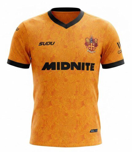 Camisa Wolverhampton (Wolves) FC 2026/27 - Jogador Masculina - Laranja - Amarela - Preta