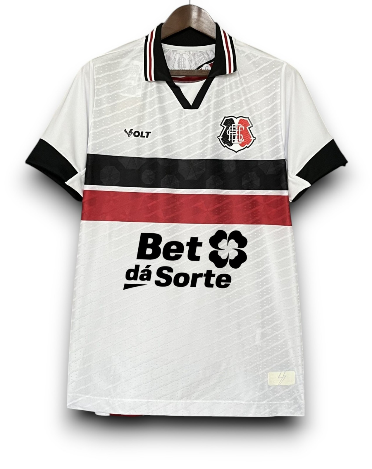 camisa-santa-cruz-2024-25-torcedor-masculina-branca-volt-Patrocinio-bet-da-sorte 1