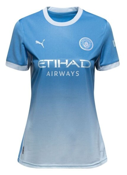 Camisa Manchester City 2026/27 - Torcedor Feminina - Azul - Branca