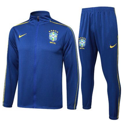 Conjunto Brasil 2026/27 Jaqueta e Calça de Treino - Azul