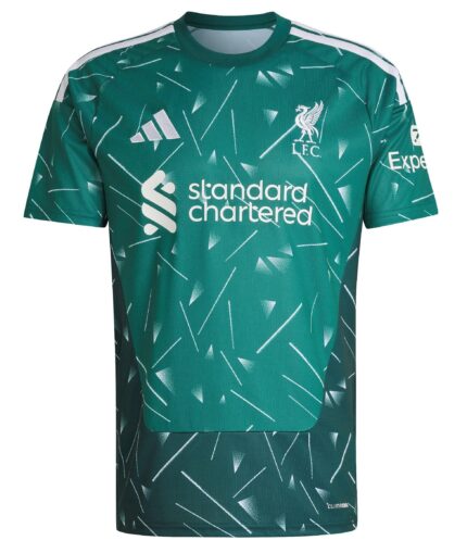 Camisa Liverpool 2026/27 Goleiro - Torcedor Masculina - Verde - Branca