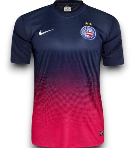Camisa Bahia 2013/14 III - Retrô Masculina - Vermelha - Azul