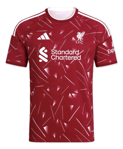 Camisa Liverpool 2026/27 - Torcedor Masculina - Vermelha - Branca