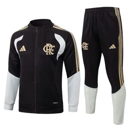 Conjunto Flamengo 2026/27 Jaqueta e Calça de Treino - Preto Branco