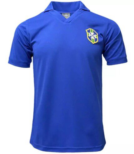Camisa Brasil 1957 - Retrô Masculina - Azul