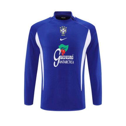 Blusão Brasil 2002 Retrô - Treino Masculino - Azul