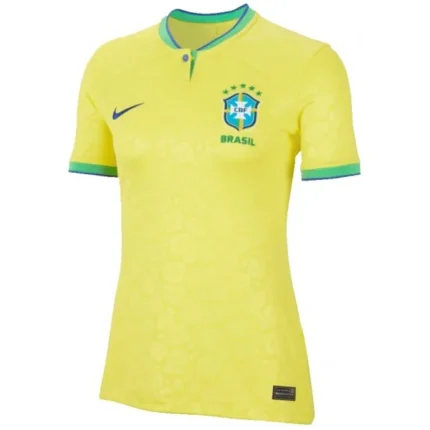 Camisa Brasil 2022 - Retrô Feminina - Amarela - Verde