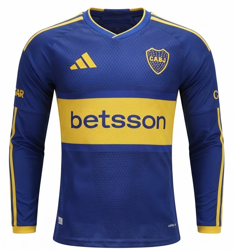 Camisa_Boca_Juniors_202627_Home_I_Manga_Longa_Jogador Masculina_Azul_Amarela