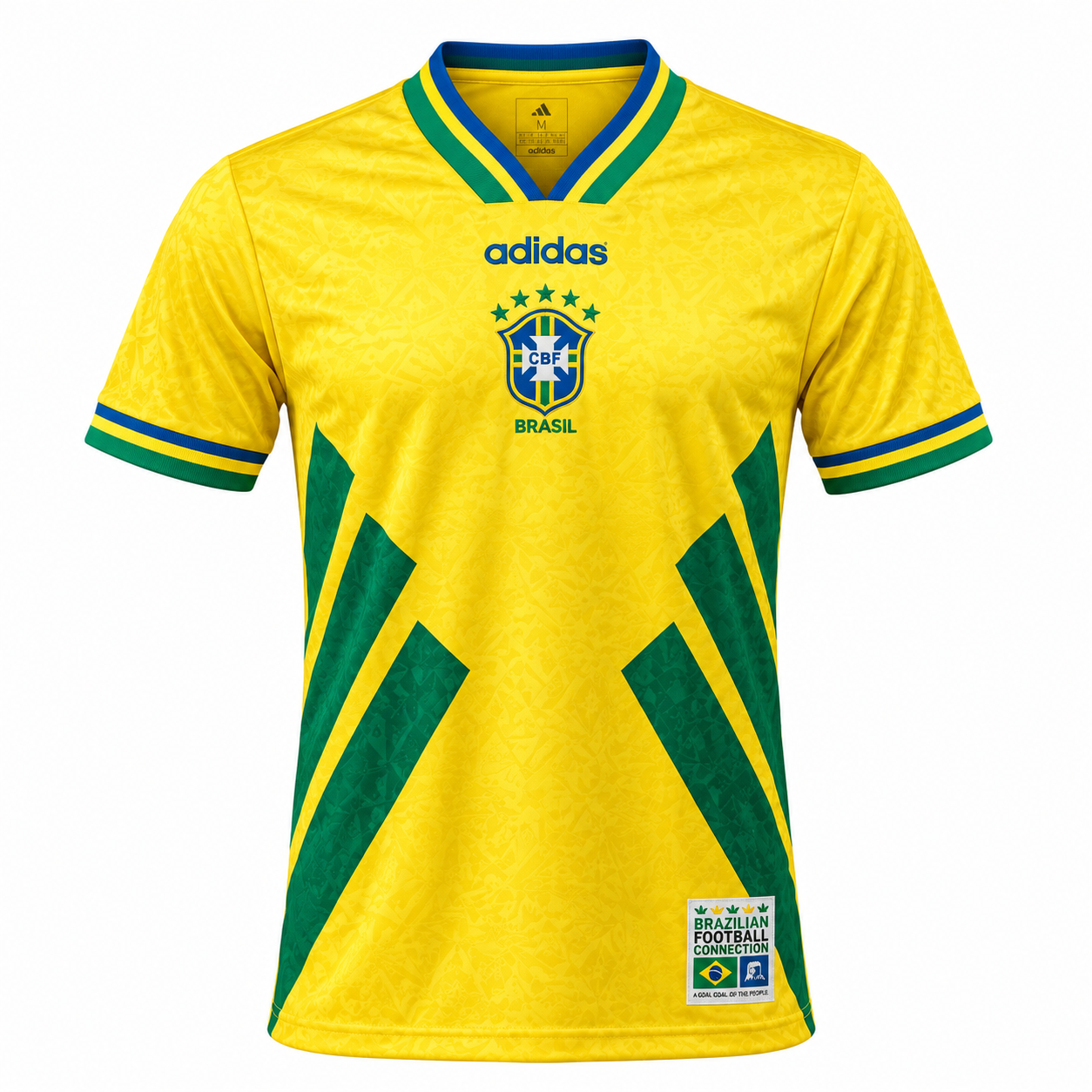 Camisa_Brasil_1994_Conceitual_Retrô_Masculina_Verde_Amarela