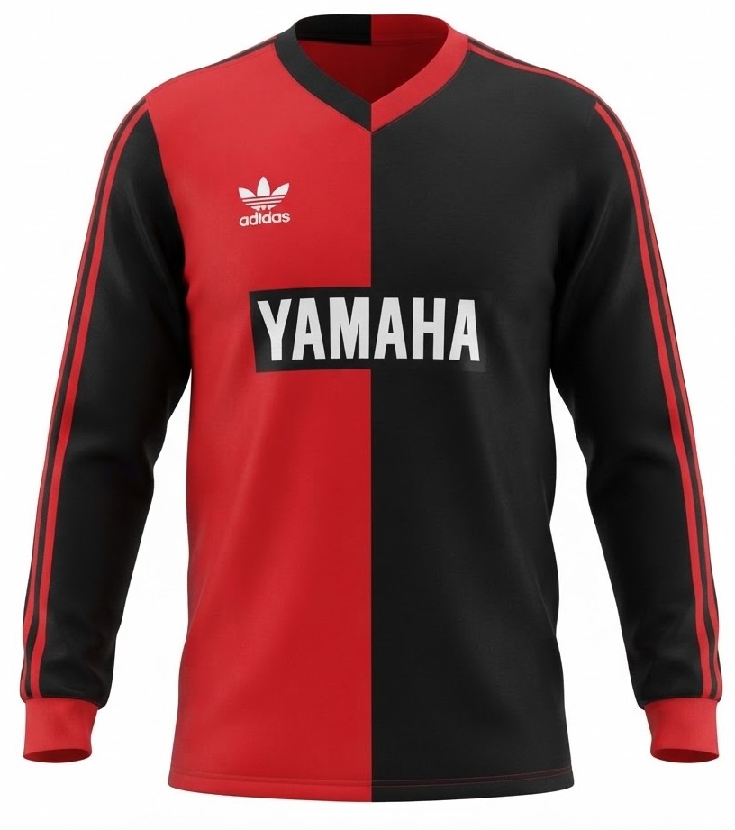 Camisa_Club_Atlético_Newell's_Old_Boys_199394_Home_I_Manga_Longa_Retrô_Masculina_Preta_Vermelha