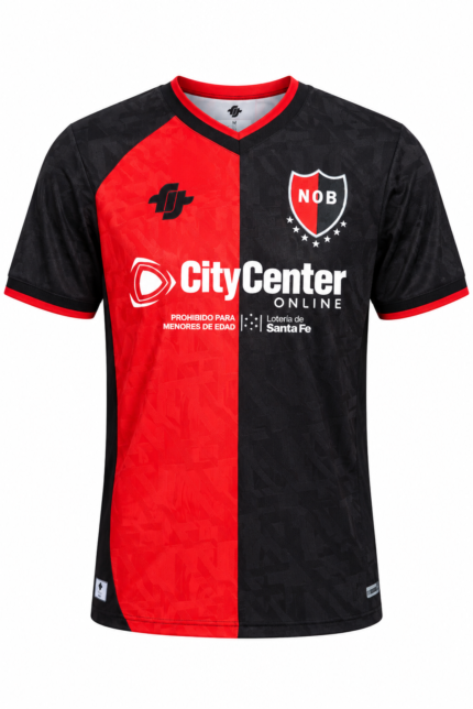 Camisa Club Atlético Newell's Old Boys 2026/27 Home I - Torcedor Masculina - Preta - Vermelha