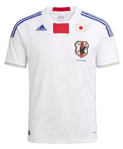 Camisa Japão 2010/11 Away II - Retrô Masculina - Azul - Branca