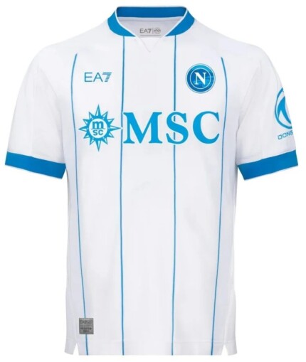 Camisa Napoli 2026/27 Away II - Torcedor Masculina - Azul - Branca