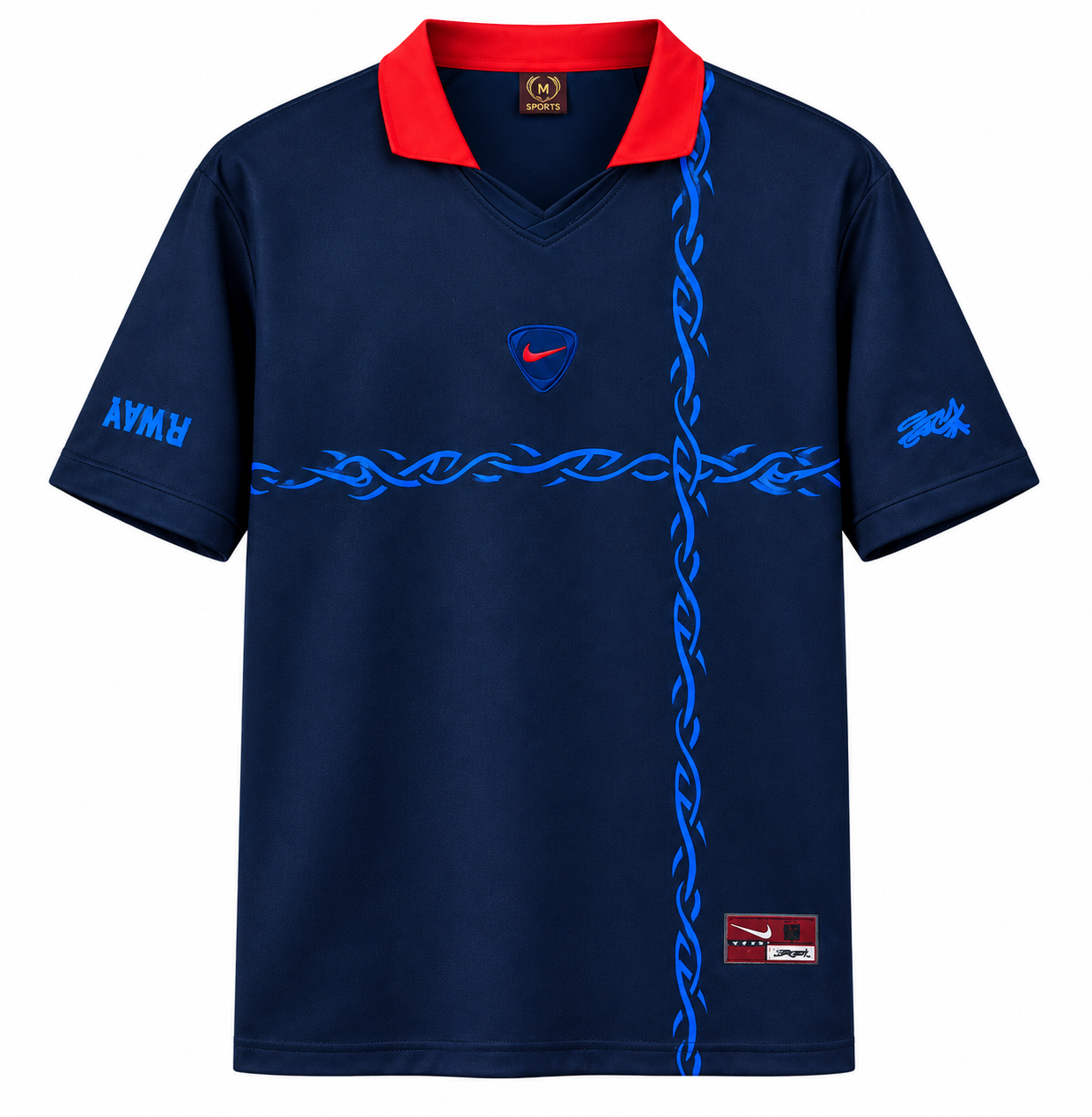 Camisa_Noruega_202627_Travis_Scott_Torcedor_Masculina_Azul _Preta_Vermelha