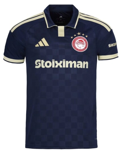Camisa Olympiacos FC 2026/27 Third III - Torcedor Masculina - Azul - Bege