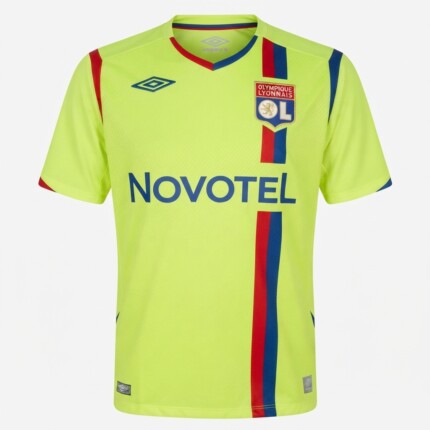 Camisa Olympique Lyonnais (Lyon) 2008/09 - Retrô Masculina Third III - Verde - Vermelha - Azul