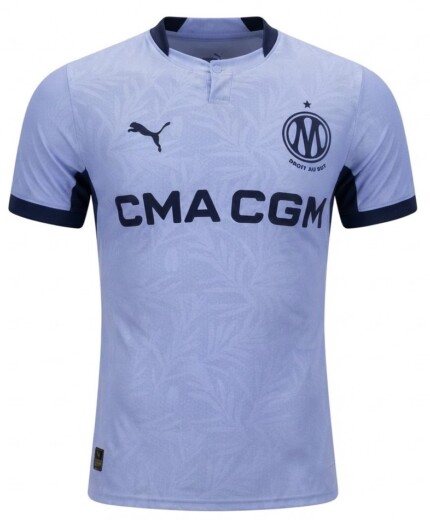 Camisa Olympique de Marseille 2026/27 Third III - Jogador Masculina - Roxa - Preta