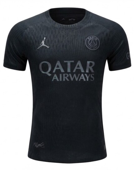 Camisa Paris Saint Germain (PSG) 2026/27 All Black - Jogador Masculina - Preta