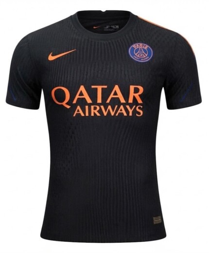 Camisa Paris Saint Germain (PSG) 2026/27 Treino - Jogador Masculina - Preta - Laranja