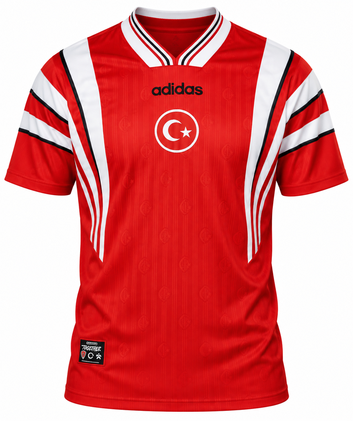 Camisa_Turquia_199697_Home_I_Retrô_Masculina_Branca_Vermelha