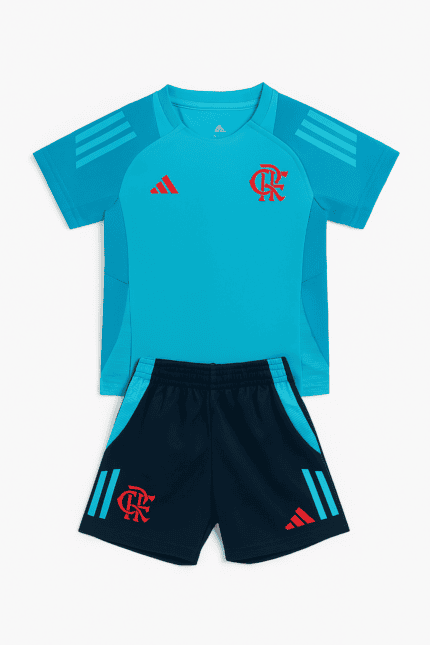 Kit Infantil Flamengo 2025/26 Treino - Azul