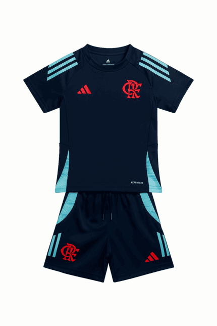 Kit Infantil Flamengo 2025/26 Treino - Azul