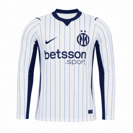 Camisa Inter de Milão 2026/27 Manga Longa - Jogador Masculina - Branca - Azul