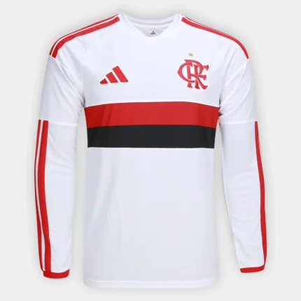 Camisa Flamengo 2026/27 - Manga Longa - Torcedor Masculina - Branca