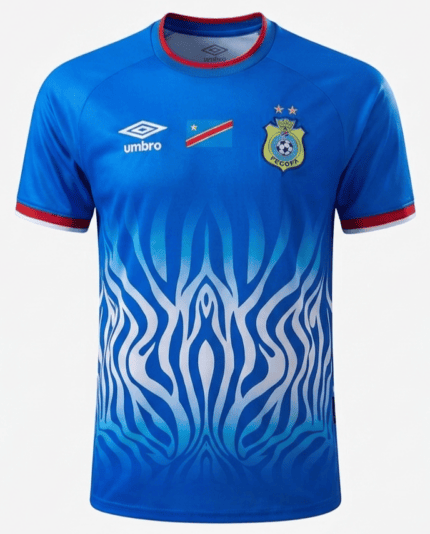 Camisa República Democrática do Congo 2026/27 - Torcedor Masculina - Azul Branca