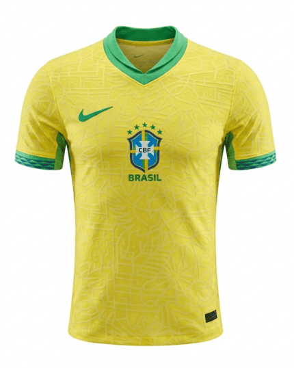 Camisa Brasil 2024/25 - Jogador Masculina - Amarela - Verde