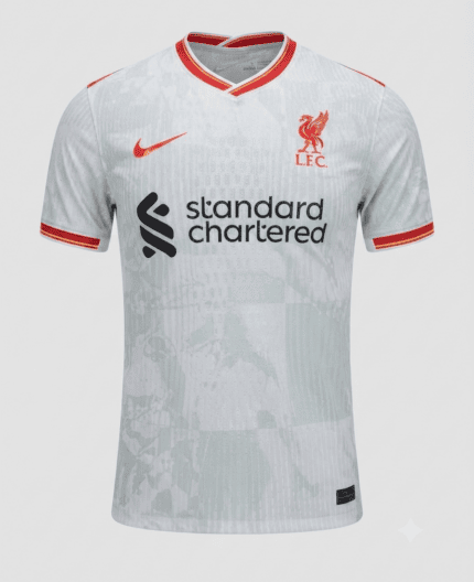 Camisa Liverpool 2024/25 - Jogador Masculina - Cinza - Vermelha