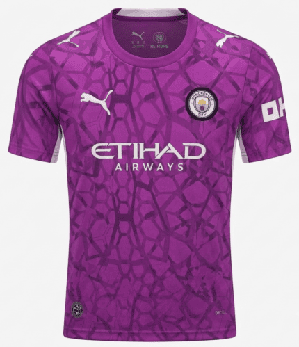 Camisa Manchester City 2026/27 Goleiro - Torcedor Masculina - Rosa Lilás