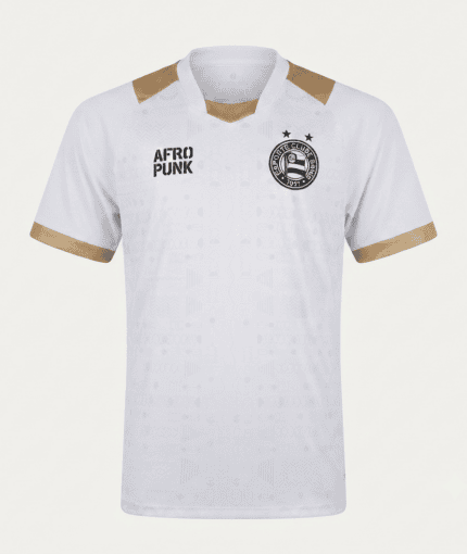Camisa Bahia 2026/27 Afro Punk - Torcedor Masculina - Branca - Dourada