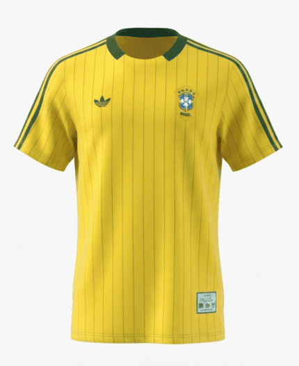 Camisa Brasil 2026/27 Terrace Icons - Torcedor Masculina - Amarela - Verde