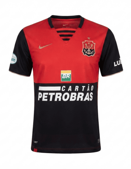 Camisa Flamengo 2007/08 - Retrô Masculina - Vermelha Preta (Rubro-Negra)