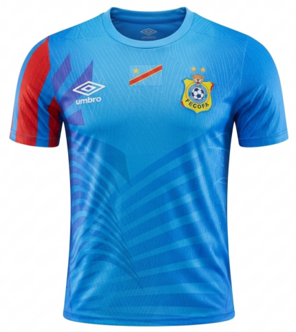 Camisa República Democrática do Congo 2026/27 - Jogador Masculina - Azul Vermelha