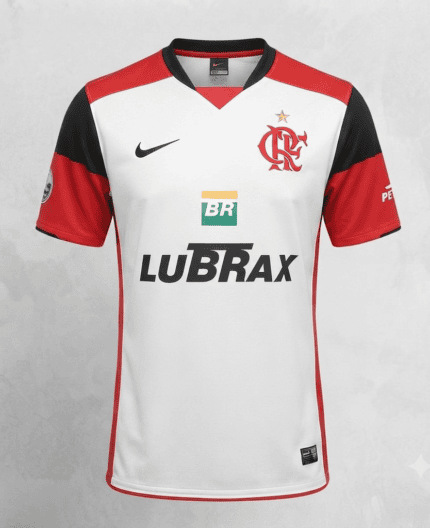 Camisa Flamengo 2008/09 Nike - Retrô Masculina - Branca
