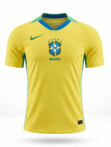 Camisa Brasil 2024/25 - Jogador Masculina - Amarela - Verde