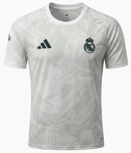 Camisa Real Madrid 2026/27 Pré-Jogo - Torcedor Masculina - Branca Cinza