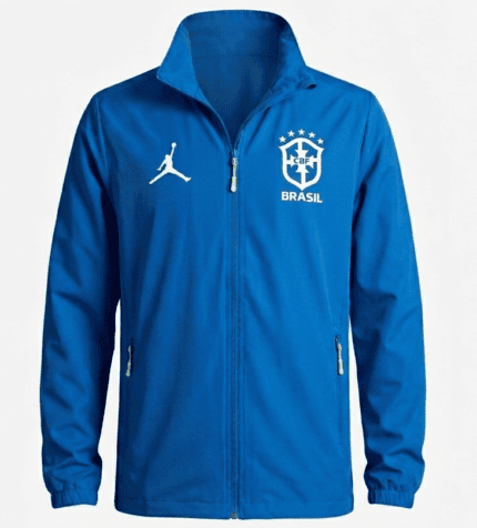 Jaqueta Cortavento Brasil 2026/27 Jordan - Masculina - Azul Claro