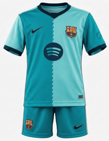 Kit Infantil FC Barcelona 2026/27 - Azul Verde