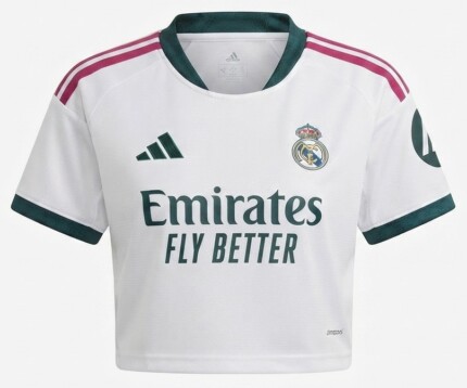 Camisa Cropped Real Madrid 2026/27 - Torcedor Feminina - Branca