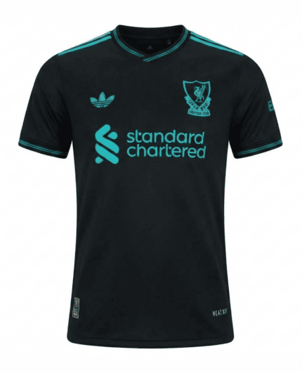 Camisa Liverpool 2025/26 Edição Especial - Jogador Masculina - Preta - Azul