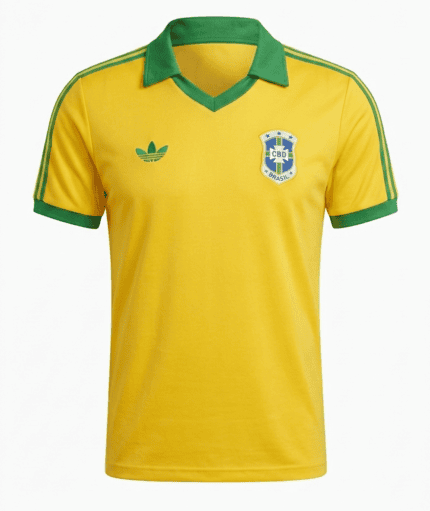 Camisa Brasil 1979 - Retrô Masculina - Amarela - Verde