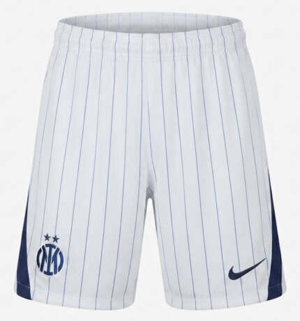 Calção Shorts Inter de Milão 2026/27 - Torcedor Masculino - Branco Azul