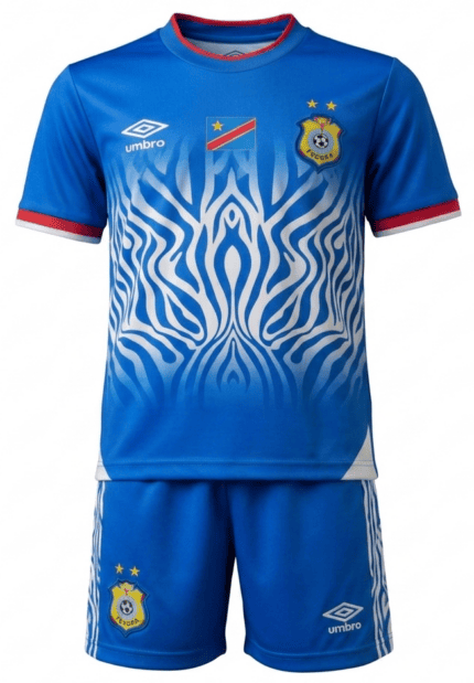 Kit Infantil República Democrática do Congo 2026/27 - Azul Branco