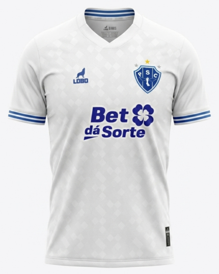 Camisa Paysandu 2026/27 Patrocínios - Torcedor Masculina - Branca Azul