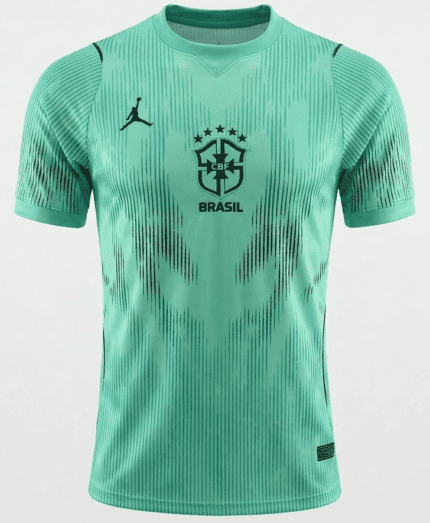 Camisa Brasil 2026/27 Jordan Goleiro - Torcedor Masculina - Verde - Preta