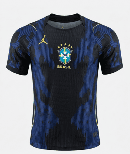 Camisa Brasil 2026/27 Jordan - Jogador Masculina - Azul - Preta